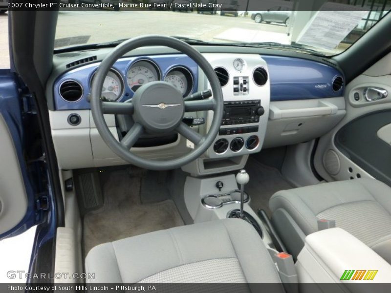 Marine Blue Pearl / Pastel Slate Gray 2007 Chrysler PT Cruiser Convertible