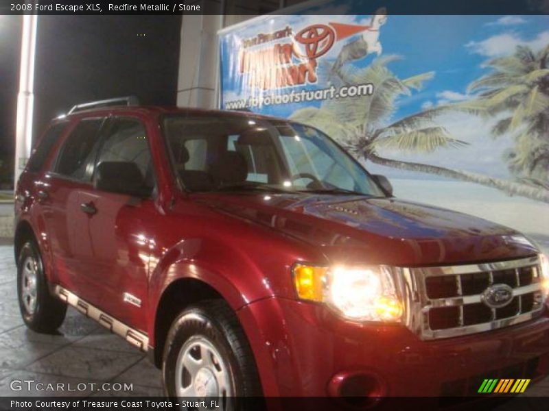 Redfire Metallic / Stone 2008 Ford Escape XLS