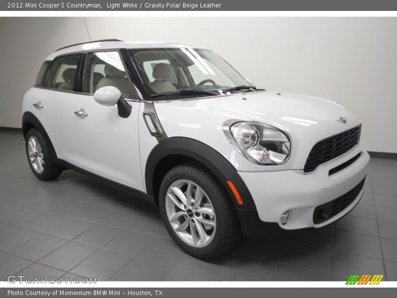 Light White / Gravity Polar Beige Leather 2012 Mini Cooper S Countryman