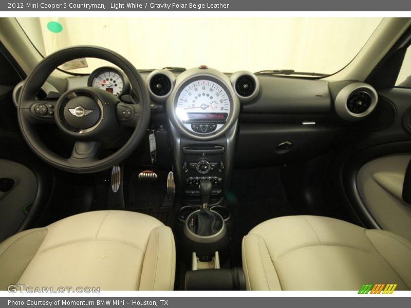 Light White / Gravity Polar Beige Leather 2012 Mini Cooper S Countryman