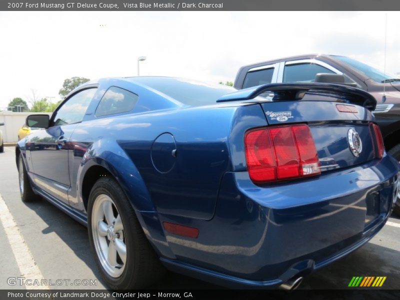 Vista Blue Metallic / Dark Charcoal 2007 Ford Mustang GT Deluxe Coupe