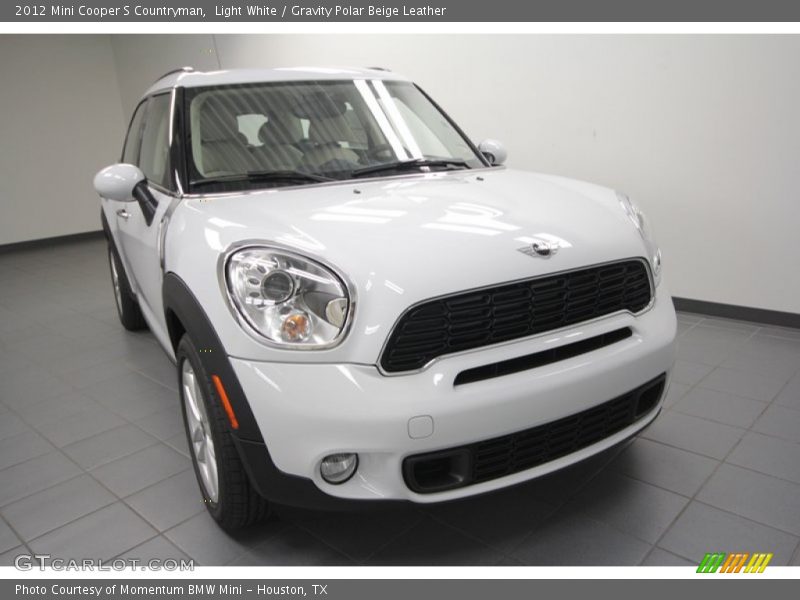 Light White / Gravity Polar Beige Leather 2012 Mini Cooper S Countryman