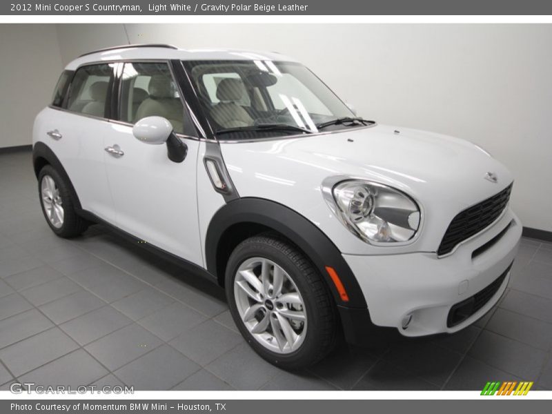 Light White / Gravity Polar Beige Leather 2012 Mini Cooper S Countryman