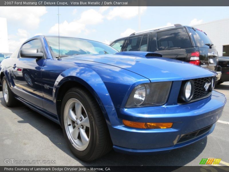 Vista Blue Metallic / Dark Charcoal 2007 Ford Mustang GT Deluxe Coupe