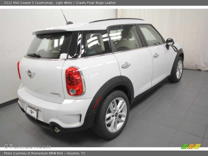 Light White / Gravity Polar Beige Leather 2012 Mini Cooper S Countryman