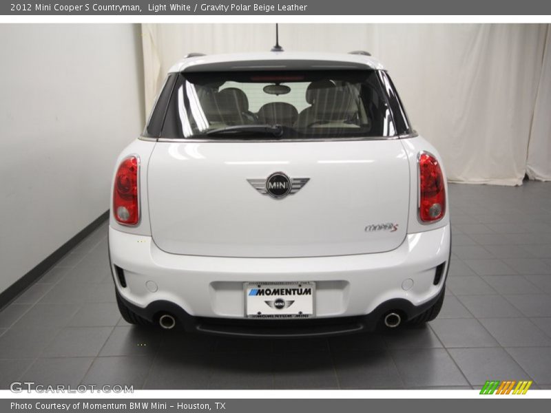 Light White / Gravity Polar Beige Leather 2012 Mini Cooper S Countryman