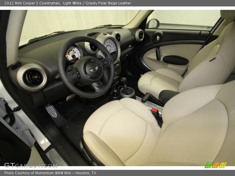 Light White / Gravity Polar Beige Leather 2012 Mini Cooper S Countryman