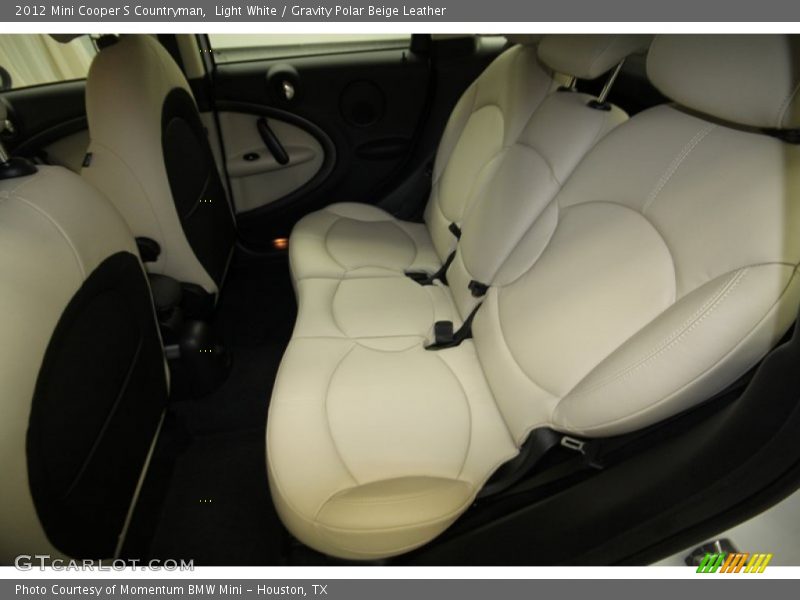 Light White / Gravity Polar Beige Leather 2012 Mini Cooper S Countryman