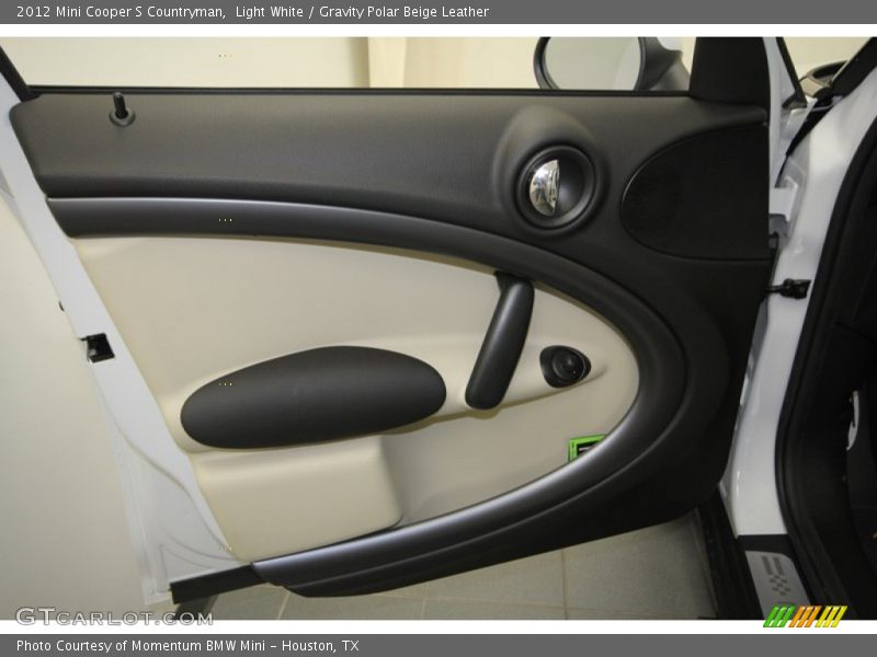 Light White / Gravity Polar Beige Leather 2012 Mini Cooper S Countryman