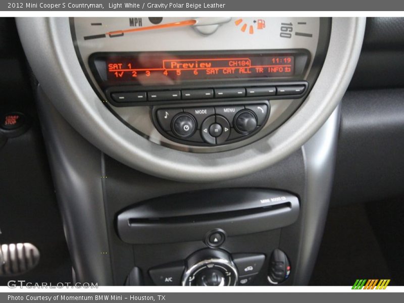 Light White / Gravity Polar Beige Leather 2012 Mini Cooper S Countryman