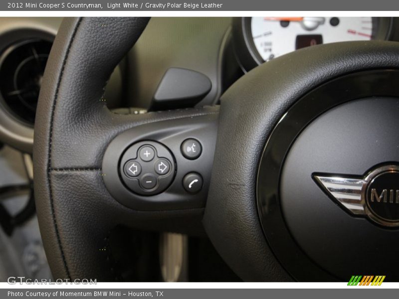 Light White / Gravity Polar Beige Leather 2012 Mini Cooper S Countryman
