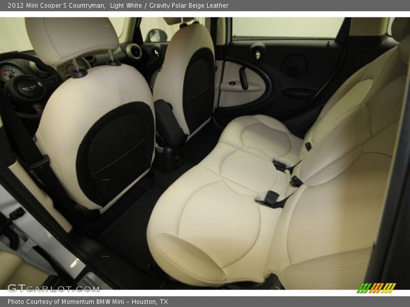 Light White / Gravity Polar Beige Leather 2012 Mini Cooper S Countryman