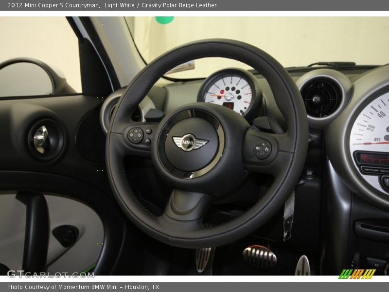 Light White / Gravity Polar Beige Leather 2012 Mini Cooper S Countryman