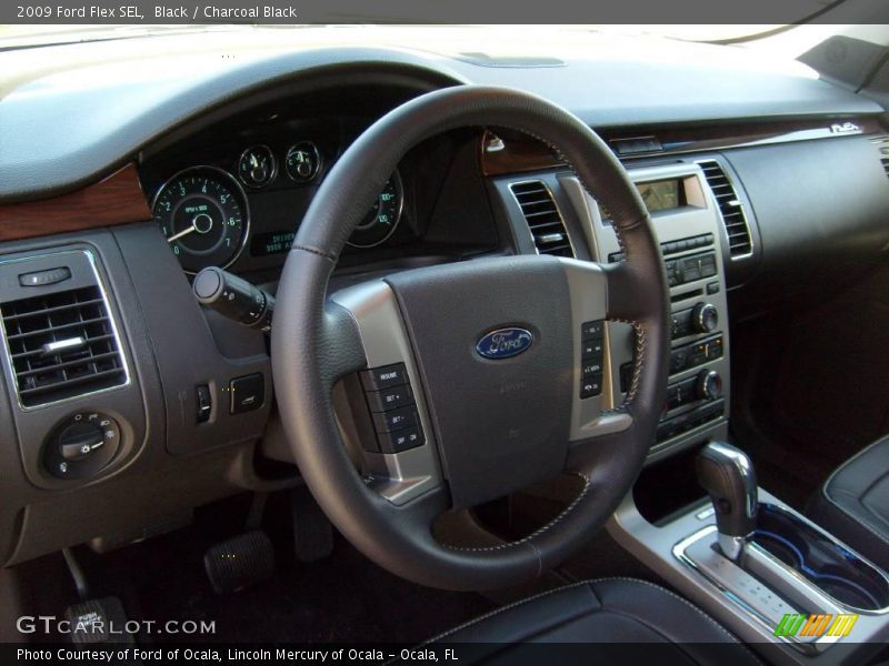 Black / Charcoal Black 2009 Ford Flex SEL