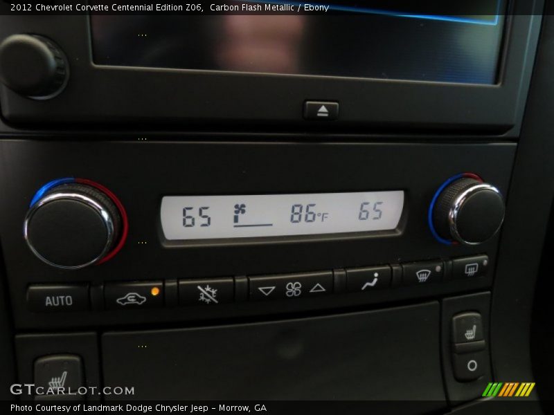 Controls of 2012 Corvette Centennial Edition Z06