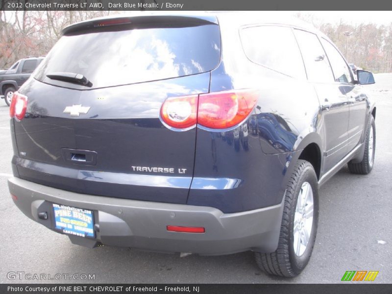 Dark Blue Metallic / Ebony 2012 Chevrolet Traverse LT AWD