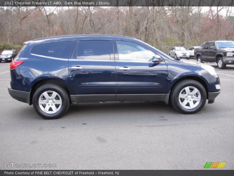 Dark Blue Metallic / Ebony 2012 Chevrolet Traverse LT AWD