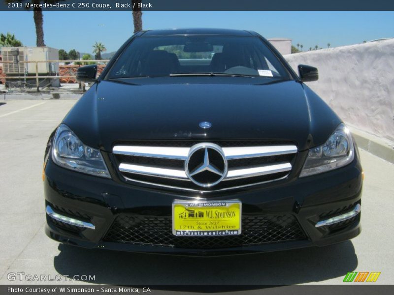 Black / Black 2013 Mercedes-Benz C 250 Coupe