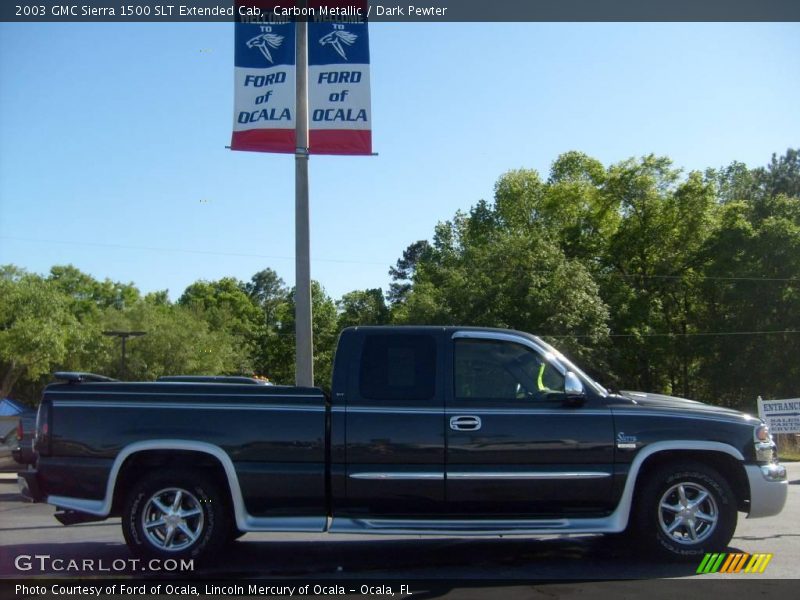 Carbon Metallic / Dark Pewter 2003 GMC Sierra 1500 SLT Extended Cab