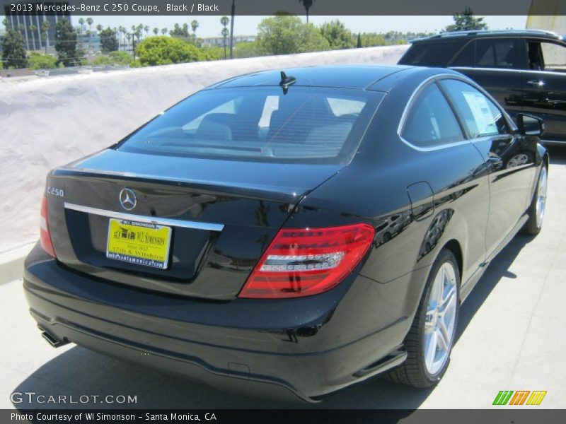 Black / Black 2013 Mercedes-Benz C 250 Coupe