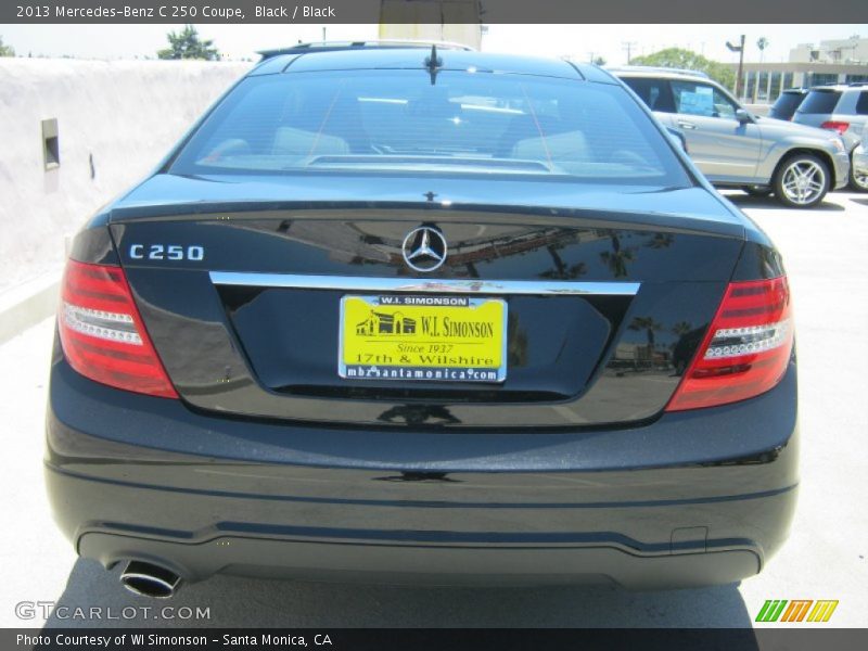 Black / Black 2013 Mercedes-Benz C 250 Coupe