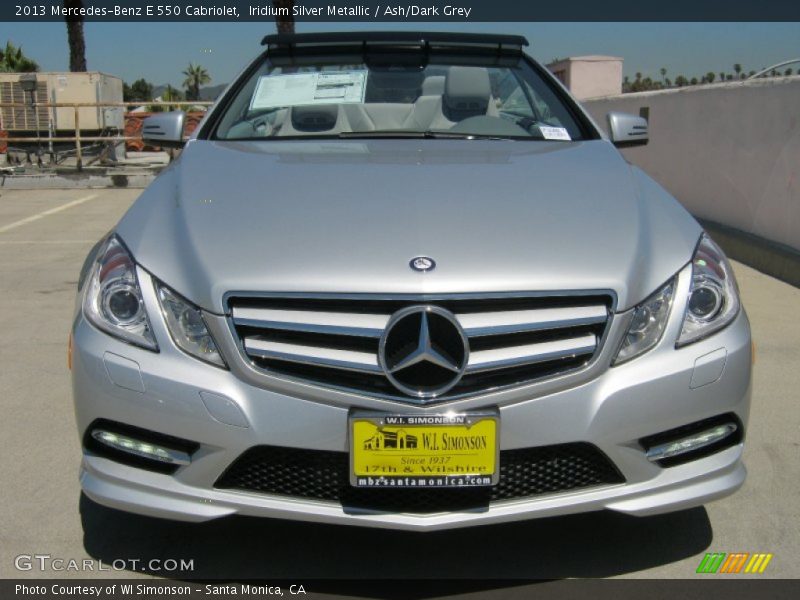 Iridium Silver Metallic / Ash/Dark Grey 2013 Mercedes-Benz E 550 Cabriolet