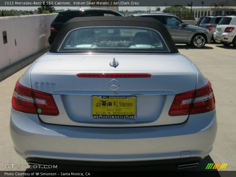 Iridium Silver Metallic / Ash/Dark Grey 2013 Mercedes-Benz E 550 Cabriolet