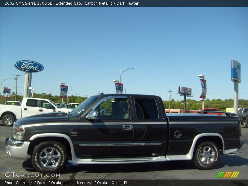Carbon Metallic / Dark Pewter 2003 GMC Sierra 1500 SLT Extended Cab