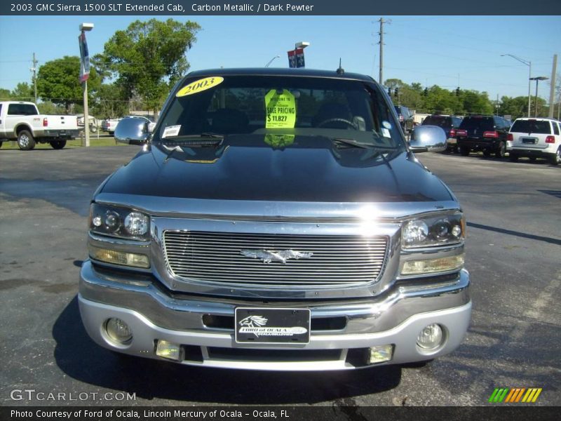 Carbon Metallic / Dark Pewter 2003 GMC Sierra 1500 SLT Extended Cab