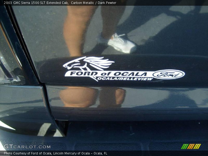 Carbon Metallic / Dark Pewter 2003 GMC Sierra 1500 SLT Extended Cab
