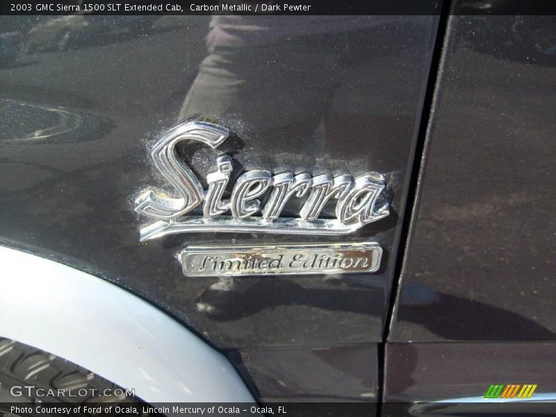 Carbon Metallic / Dark Pewter 2003 GMC Sierra 1500 SLT Extended Cab