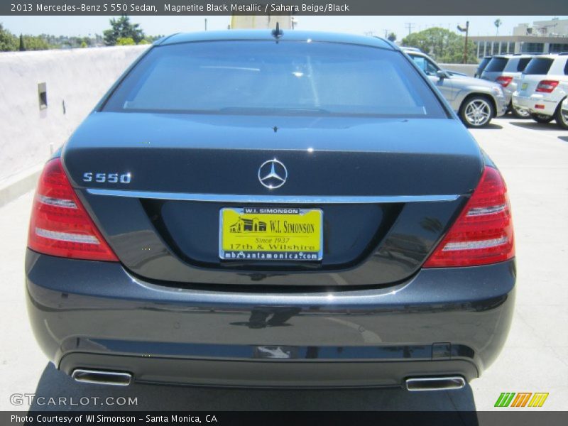 Magnetite Black Metallic / Sahara Beige/Black 2013 Mercedes-Benz S 550 Sedan