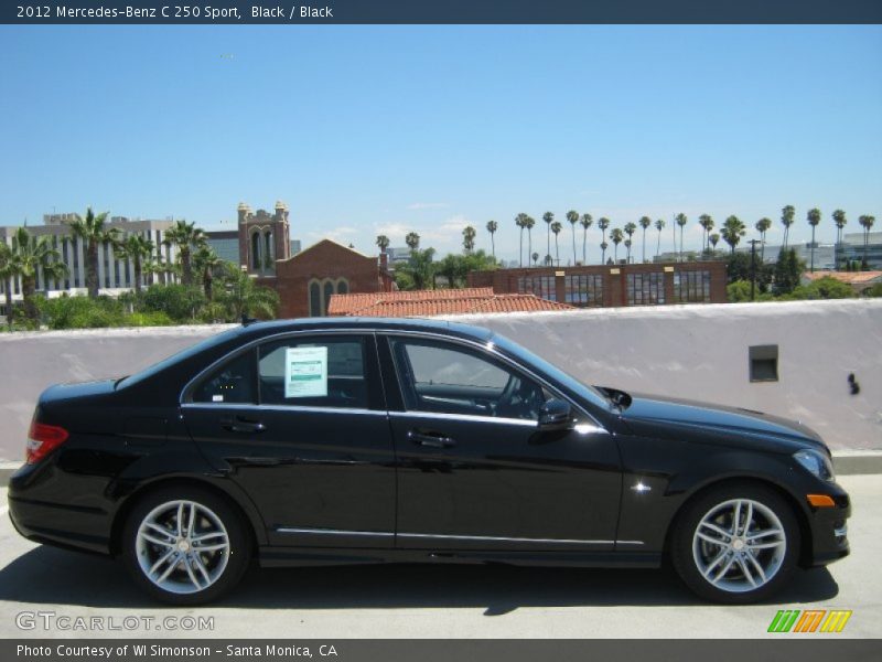 Black / Black 2012 Mercedes-Benz C 250 Sport