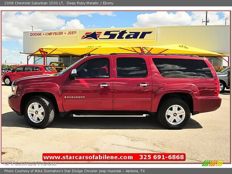 Deep Ruby Metallic / Ebony 2008 Chevrolet Suburban 1500 LT