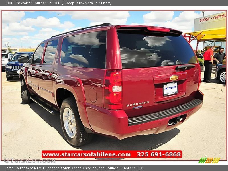 Deep Ruby Metallic / Ebony 2008 Chevrolet Suburban 1500 LT
