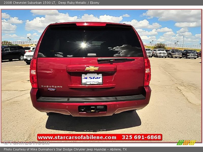 Deep Ruby Metallic / Ebony 2008 Chevrolet Suburban 1500 LT