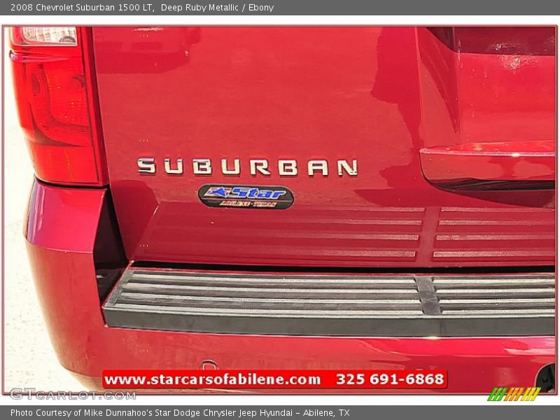 Deep Ruby Metallic / Ebony 2008 Chevrolet Suburban 1500 LT