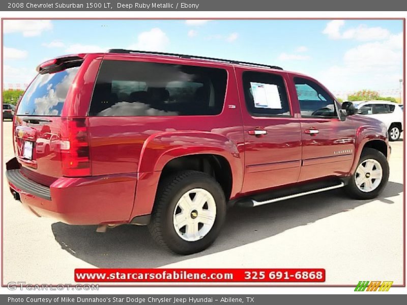 Deep Ruby Metallic / Ebony 2008 Chevrolet Suburban 1500 LT