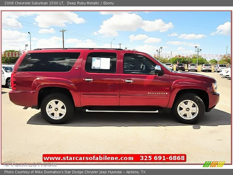 Deep Ruby Metallic / Ebony 2008 Chevrolet Suburban 1500 LT