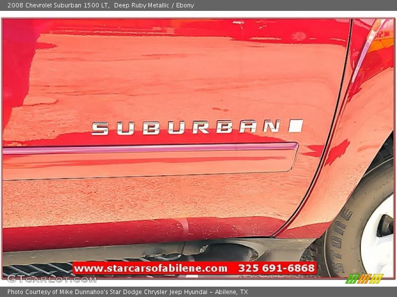 Deep Ruby Metallic / Ebony 2008 Chevrolet Suburban 1500 LT