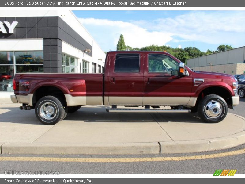  2009 F350 Super Duty King Ranch Crew Cab 4x4 Dually Royal Red Metallic