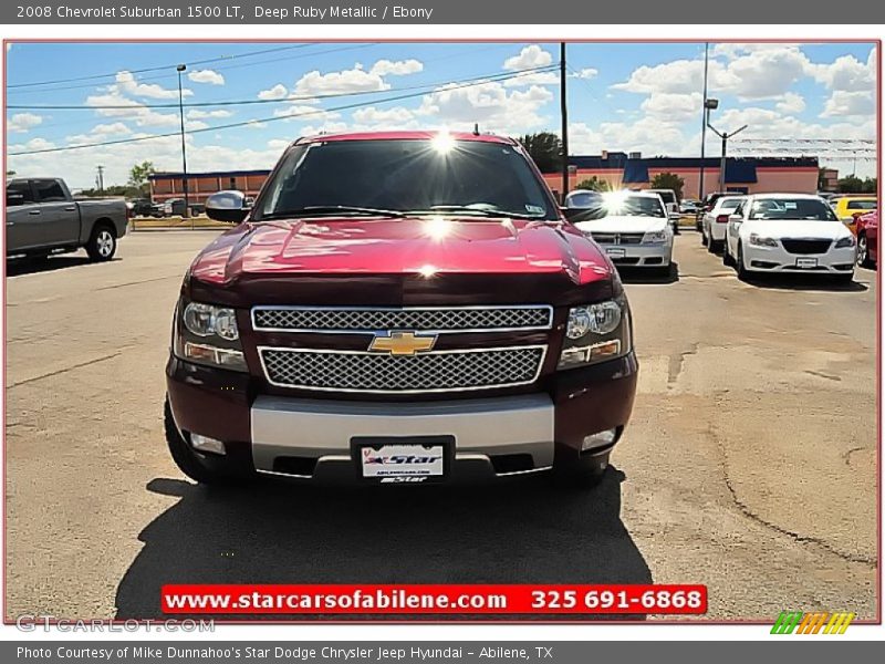 Deep Ruby Metallic / Ebony 2008 Chevrolet Suburban 1500 LT