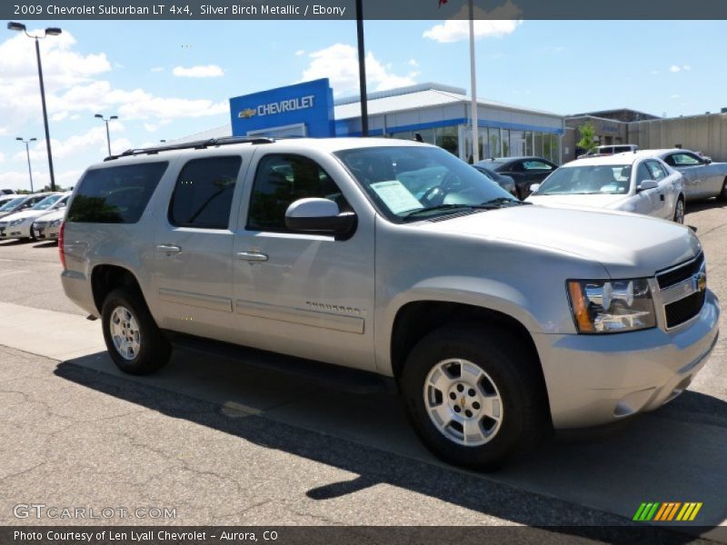 Silver Birch Metallic / Ebony 2009 Chevrolet Suburban LT 4x4