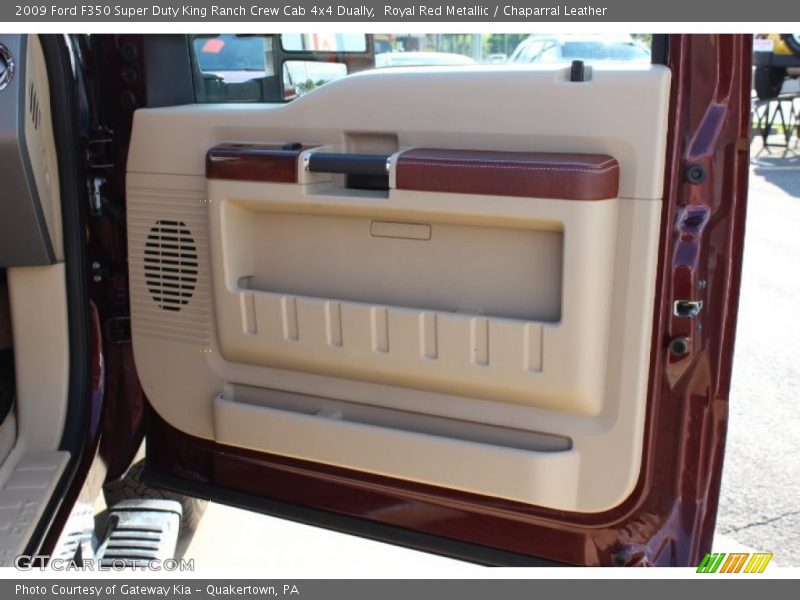 Royal Red Metallic / Chaparral Leather 2009 Ford F350 Super Duty King Ranch Crew Cab 4x4 Dually