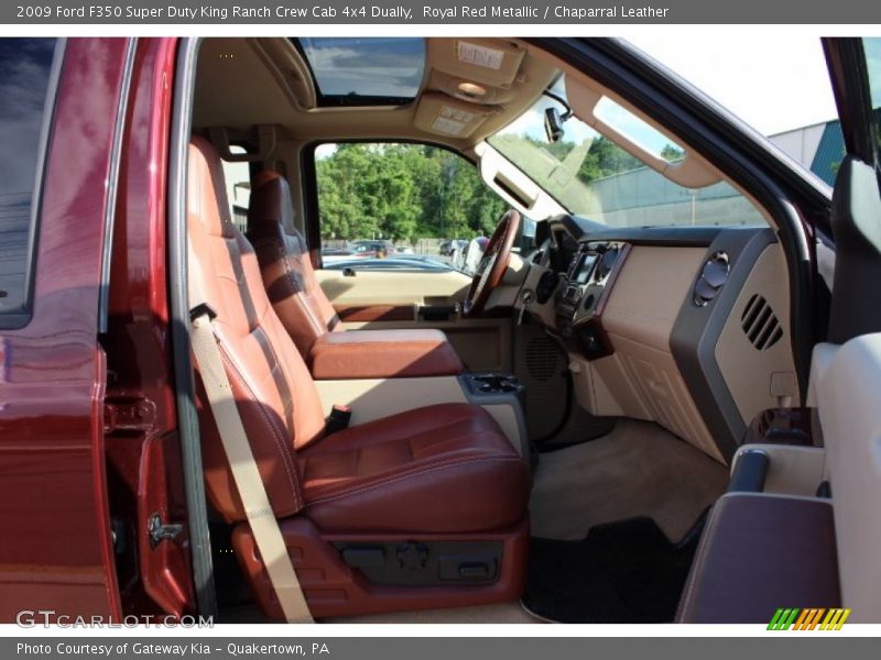 Royal Red Metallic / Chaparral Leather 2009 Ford F350 Super Duty King Ranch Crew Cab 4x4 Dually