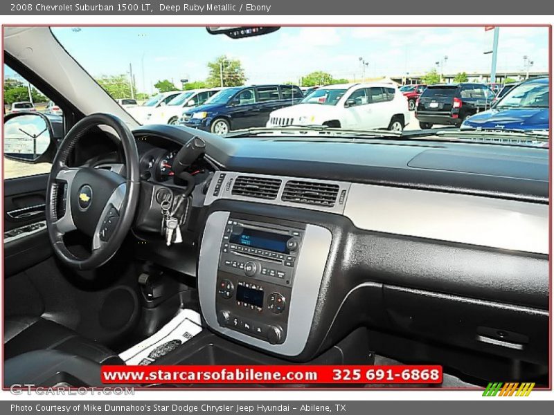 Deep Ruby Metallic / Ebony 2008 Chevrolet Suburban 1500 LT