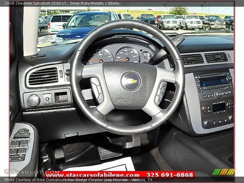 Deep Ruby Metallic / Ebony 2008 Chevrolet Suburban 1500 LT