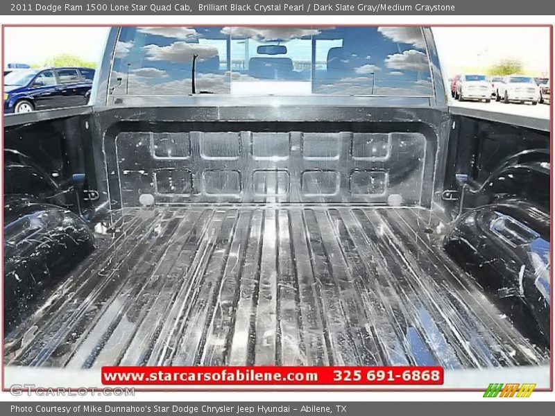 Brilliant Black Crystal Pearl / Dark Slate Gray/Medium Graystone 2011 Dodge Ram 1500 Lone Star Quad Cab