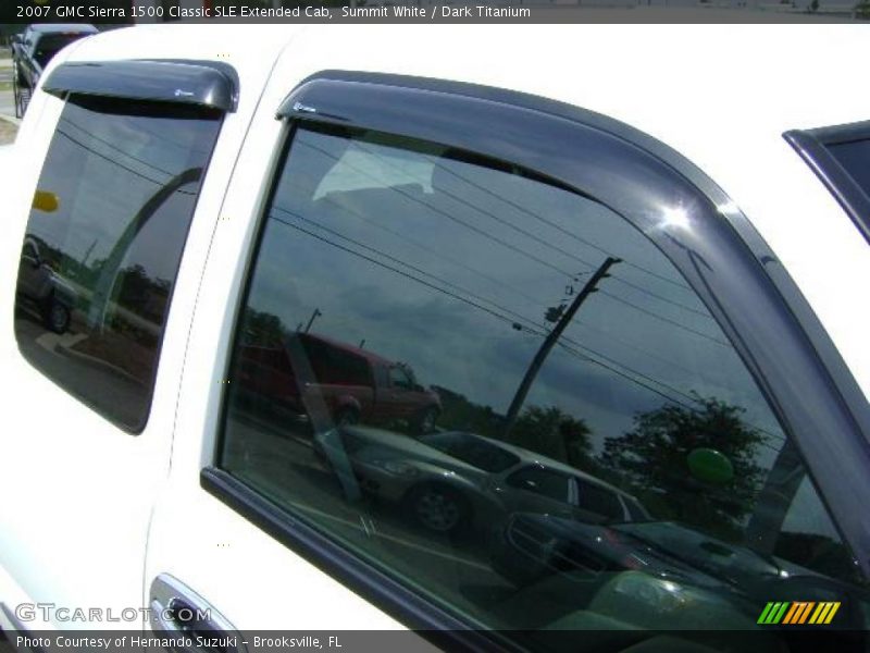Summit White / Dark Titanium 2007 GMC Sierra 1500 Classic SLE Extended Cab
