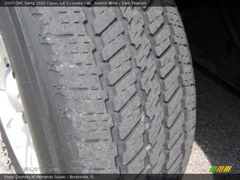 Summit White / Dark Titanium 2007 GMC Sierra 1500 Classic SLE Extended Cab
